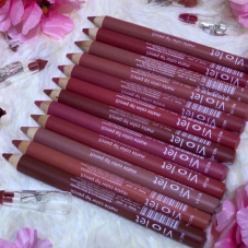 Набор карандашей для губ Violet Matte Color Lip Pencil 12 в 1*