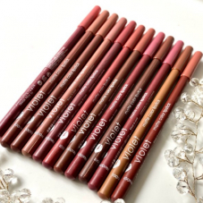 Набор карандашей для губ Violet Matte Color Lipstick 12 в 1