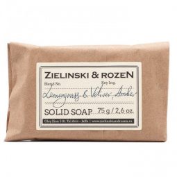 Твердое мыло Zielinski & Rozen "Lemongrass & Vetiver, Amber ", 75 g