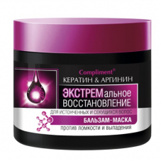 Бальзам-маска Compliment "Экстремальное восстановление Кератин и аргинин", 300 ml