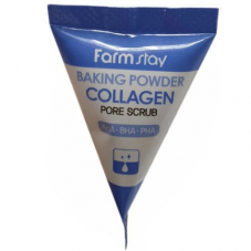 Скраб для лица в пирамидках FarmStay Baking Powder Collagen Pore Scrub, 7g
