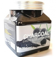 Скраб для тела "Wokali Charcoal Sherbet Body Scrub", 350 ml