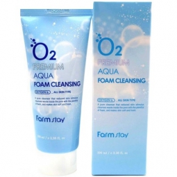 Пенка для умывания FarmStay "O2 Premium Aqua Foam Cleansing"