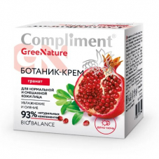 Ботаник-крем Compliment GreeNature с гранатом для нормальной и смешанной кожи лица, 50 ml