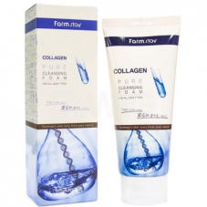Пенка для умывания с коллагеном Farm Stay Collagen Pure Cleansing Foam, 180ml