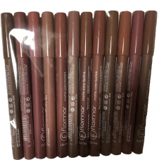 Карандаши для губ Flormar "Matte Color Lipstick" (12 шт в упаковке)