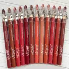 Набор карандашей для губ Violet Matte Color Lipstick 12 в 1