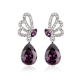 Серьги под серебро Swarovski Elements (модель 9)