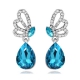 Серьги под серебро Swarovski Elements (модель 4)