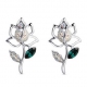 Серьги Swarovski Elements "Розочки"