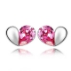 Серьги Swarovski Elements "Сердце"