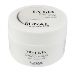 Камуфлирующий UV-гель RuNail color clean однофазный прозрачный арт.3443, 15g, оригинал