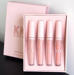 Набор блесков для губ KKW by Kylie Cosmetics Creme Liquid Lipstick 4 в 1