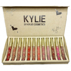 Набор блесков для губ KKW by Kylie Cosmetics Creme Liquid Lipstick 12 в 1