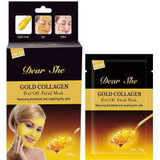 Маска для лица "Dear She Gold Collagen Peel Off Facial Mask", 20g