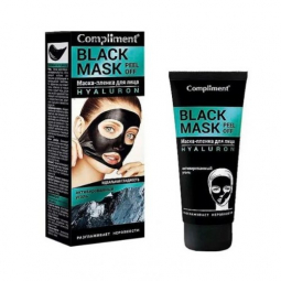 Маска-пленка для лица Compliment Black Mask Hyaluron, 80 мл